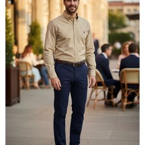 Ralph Lauren Tan Button Down Shirt